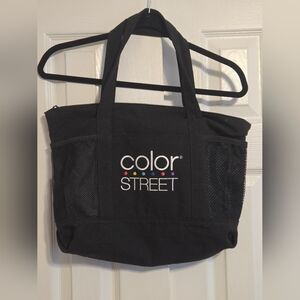 Color Street Black Canvas Tote